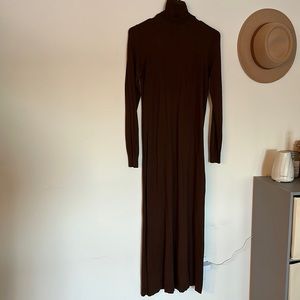 Zara Floor Length Turtleneck Dress